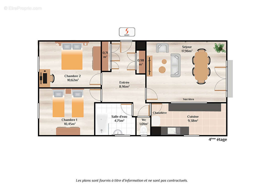 A Vendre Appartement, 3 pièces, rénové, ascenseur - photo 2