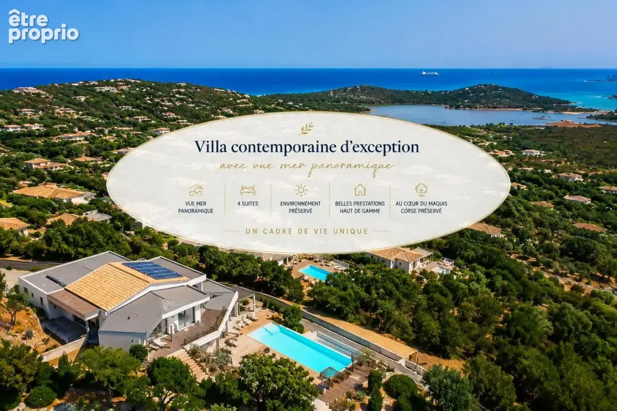 Demeure de prestige 10 pièces  Vue Mer & Montagnes exceptionnelle -  20144 STE LUCIE DE PORTO-VECCHIO  - FRANCE - photo 11