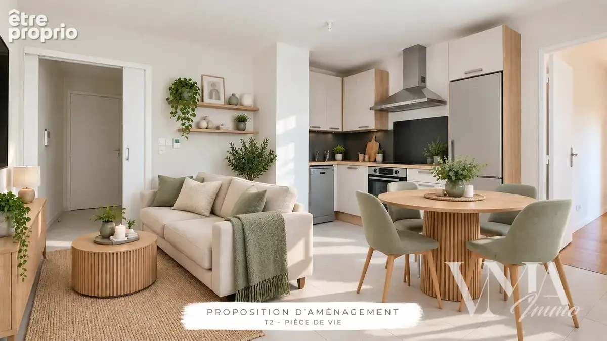 T2 avec terrasse et jardin   limite lyon 3   idéal 1er achat ou investissement - photo 2