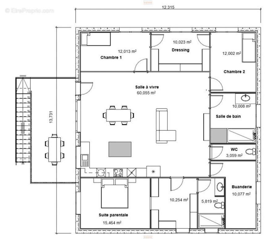 Terrain à RIVESALTES