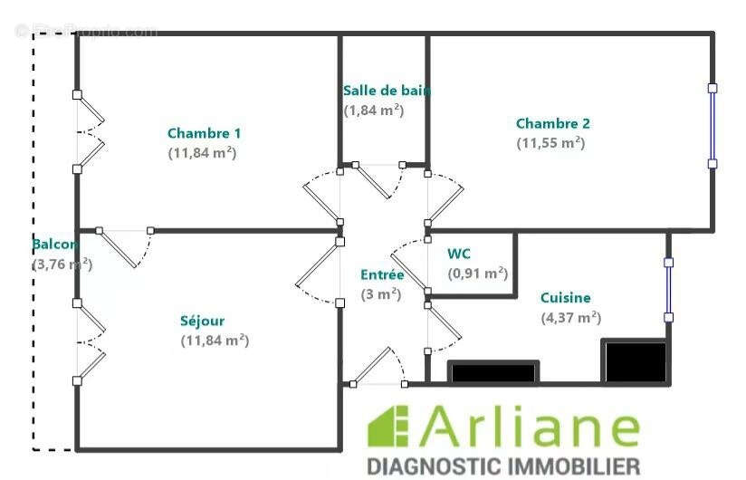 Appartement à PARIS-15E