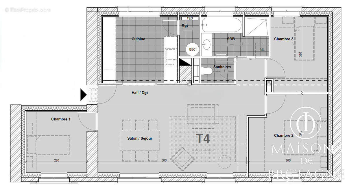 Appartement à PONT-AVEN