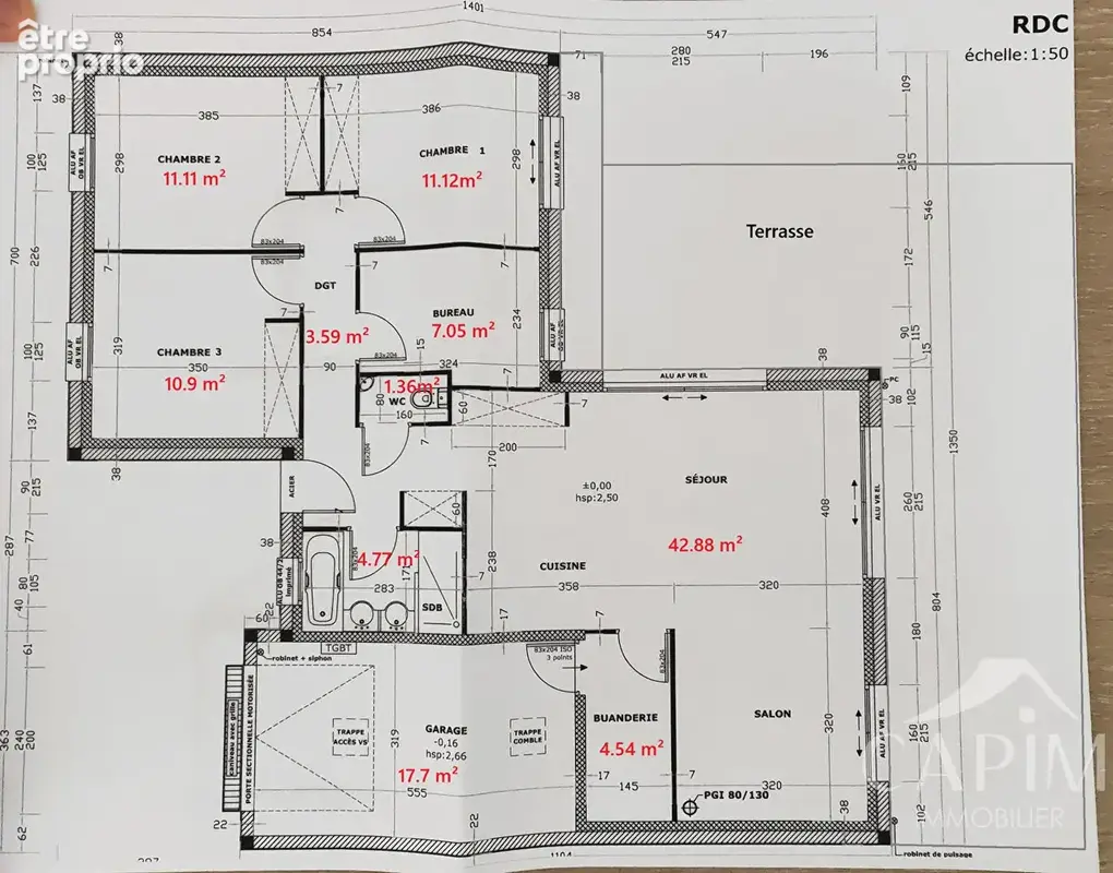 Maison plain pied 2019 Gosne 6 pièce(s) 97 .3m², RT2012, 3ch, 1 bureau, terrain 473m², 3km de l'A84. - photo 19