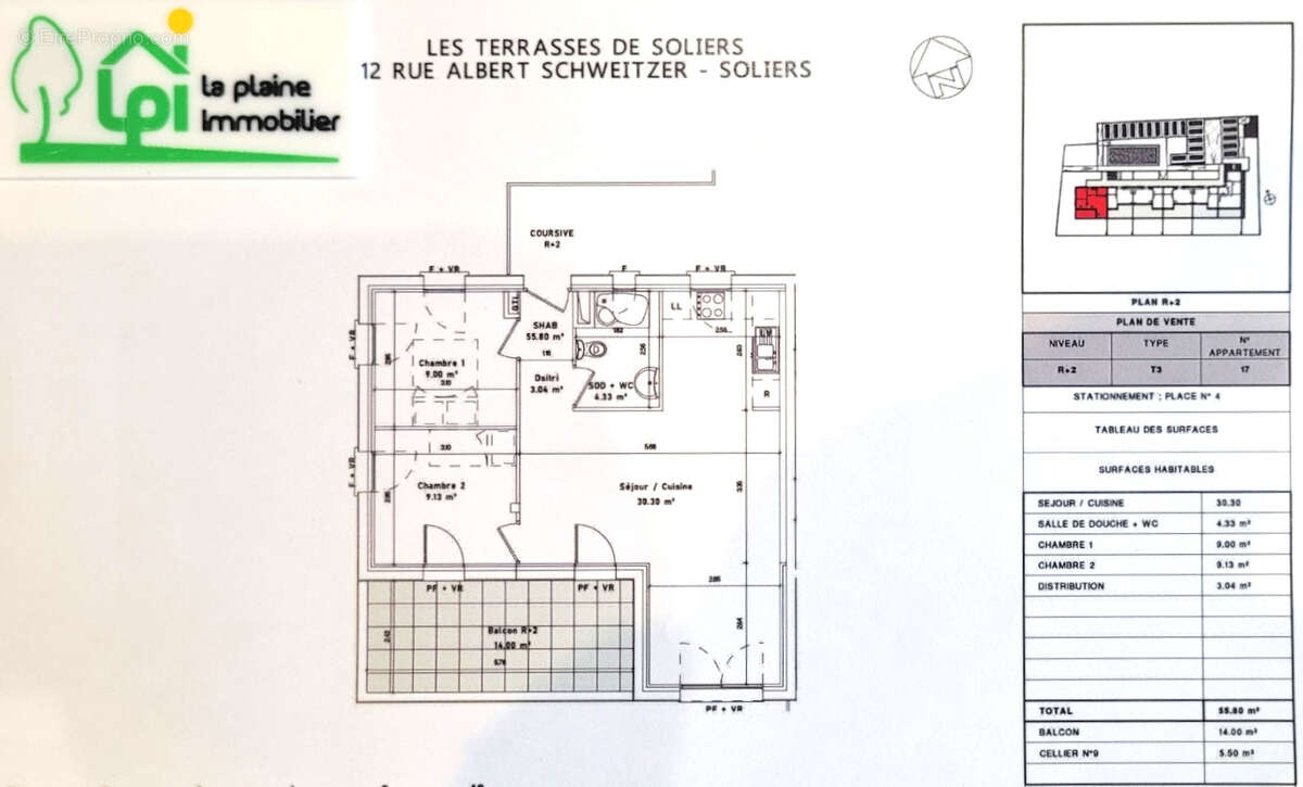 Appartement à CORMELLES-LE-ROYAL