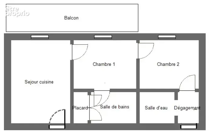 Lumineux T3 de 50m2 avec balcon et belle vue sur les montagnes - photo 14