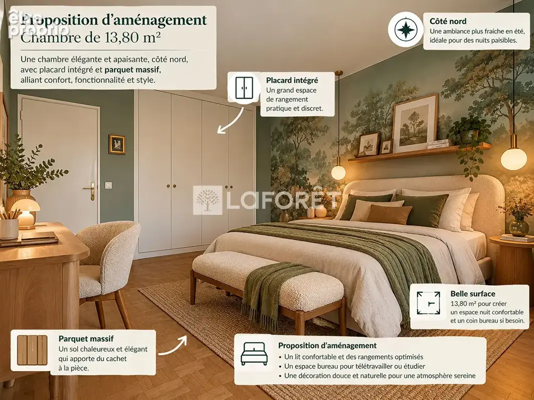 Grand t3 avec balcon traversant metro cuire - photo 6