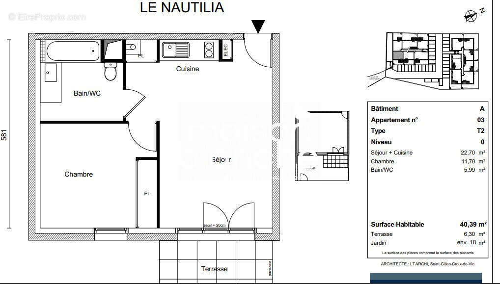Appartement à SAINT-GILLES-CROIX-DE-VIE
