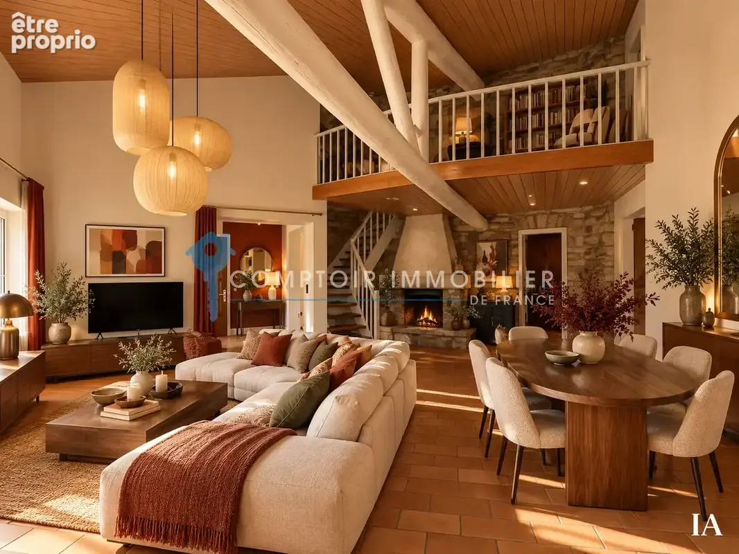 En exclusivité, Boissières sur 5300 m2 de terrain environ, villa d'architecte de 160 m2 3 chambres, Piscine co - photo 14