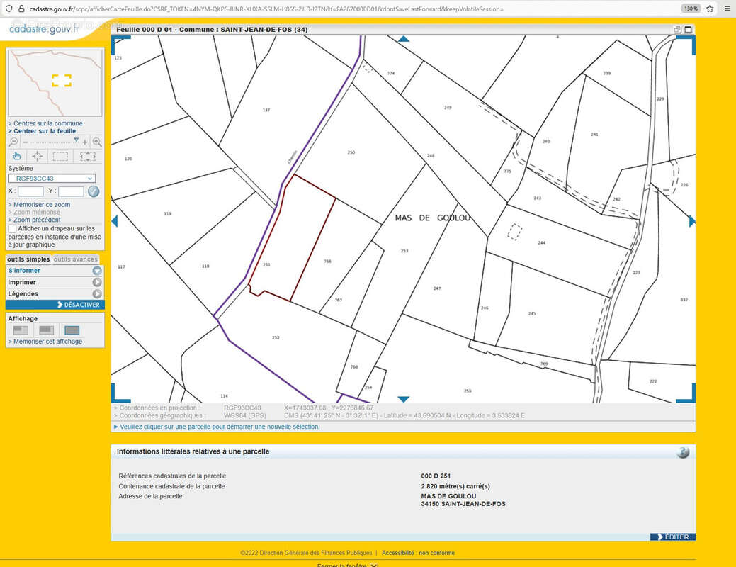 Terrain à SAINT-JEAN-DE-FOS