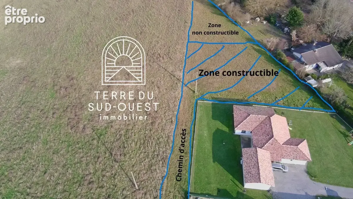 Photo Terrain à Saint-Sever au prix de 65 000€