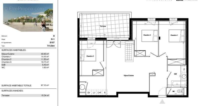  Devenez propriétaire de votre grand T4 à Frontignan – Terrasse, parking ou garage – À partir de 299 000 € - photo 8