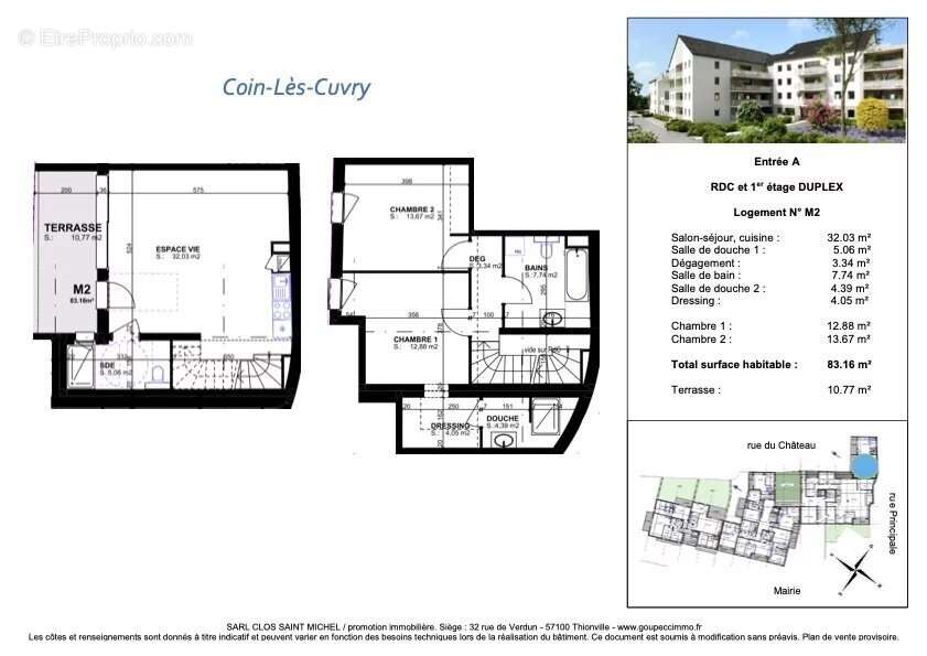 Appartement à COIN-LES-CUVRY