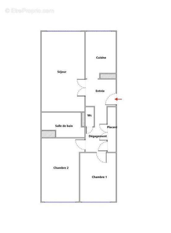 Appartement à PARIS-20E