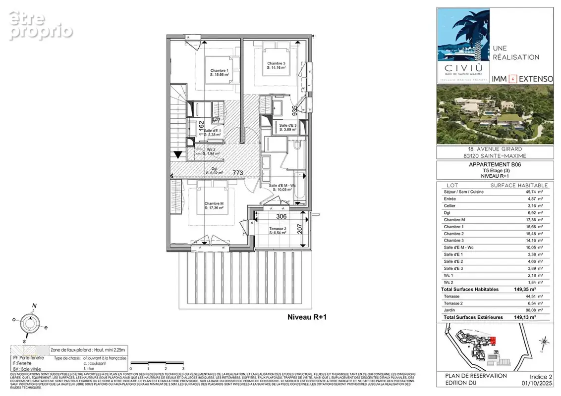 Sainte-Maxime - Duplex de quatre chambres avec jardin et deux terrasses - photo 9
