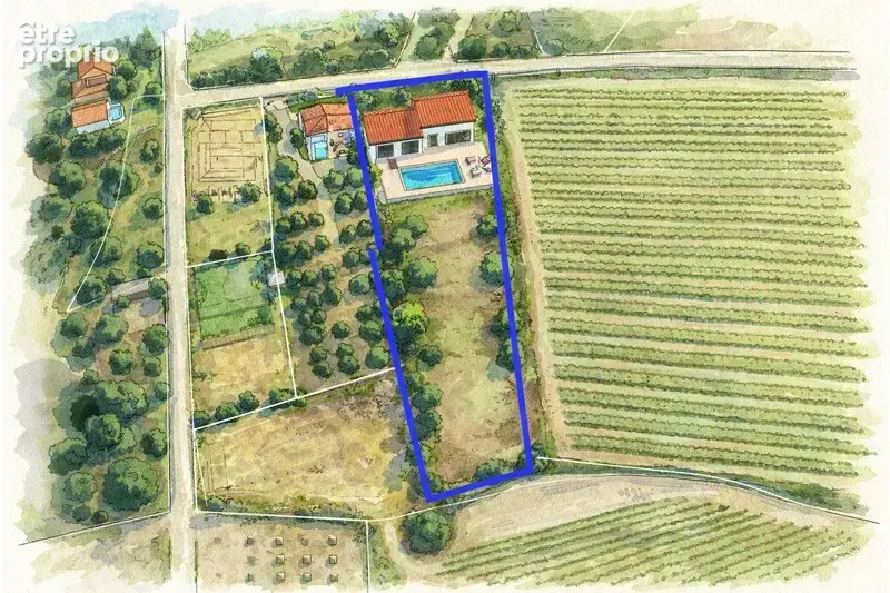 Terrain de 3 730 m² avec potentiel de construction – Réseaux à proximité – Cesseras - photo 8