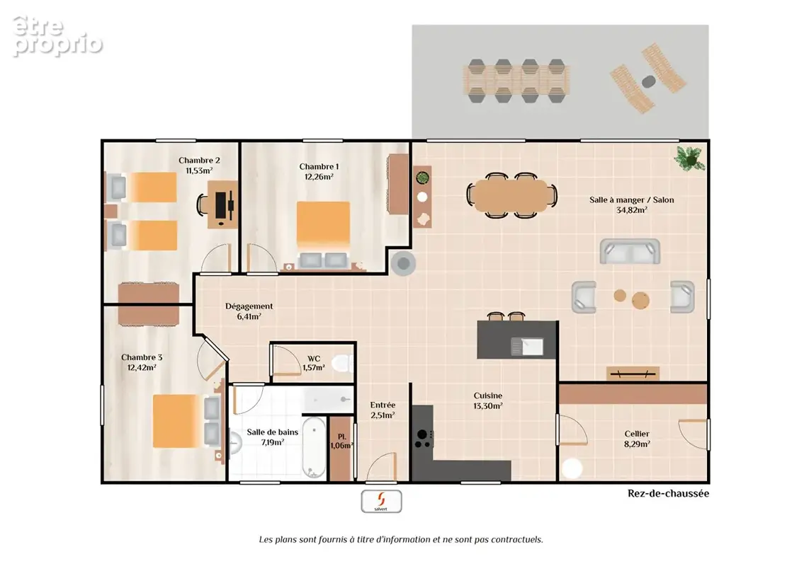A vendre, Pavillon de plain-pied - 3 chambres - construction 2015. - photo 3
