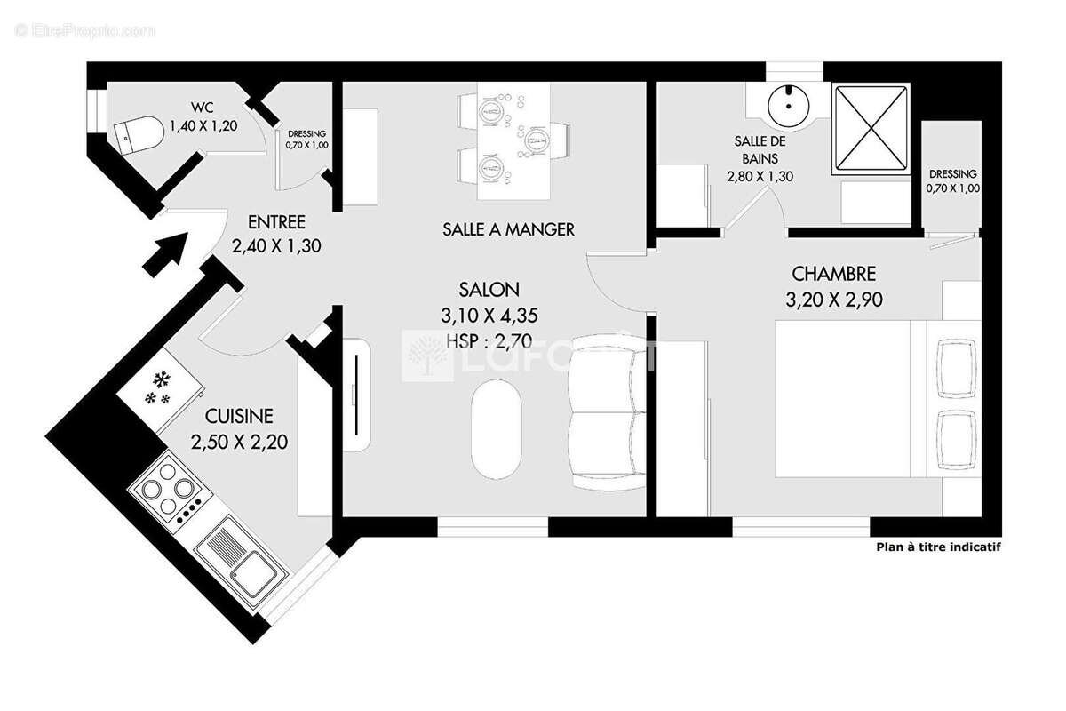 Appartement à PARIS-14E