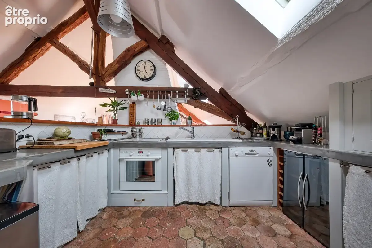Tres bel appartement atypique - 70.15m2 / 100m2 au sol - jardin de 250m2 - le charme de l’ancien. - photo 8