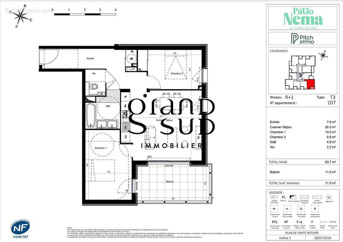 Appartement à LE GRAU-DU-ROI