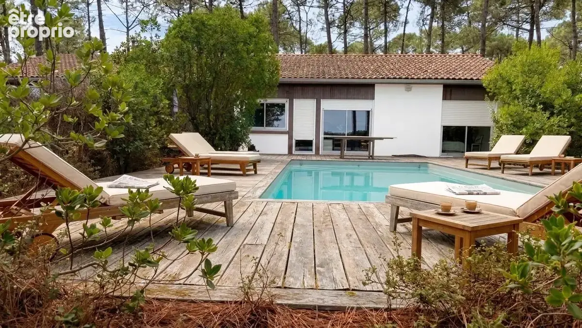 maison et terrain de 3000 m2 face au lac première ligne Lacanau - photo 5