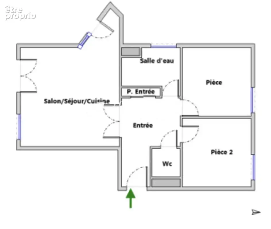 3%COM Beau F3  avec jardin de 134m2 + double garage - photo 6