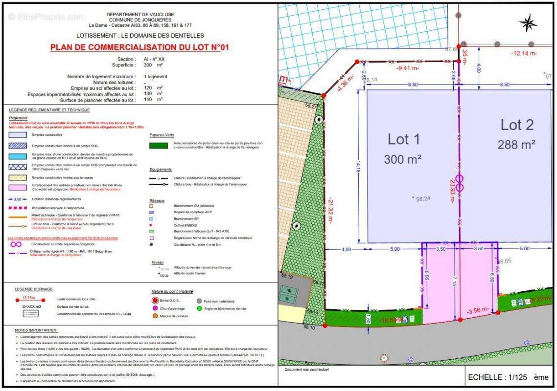 Terrain à JONQUIERES