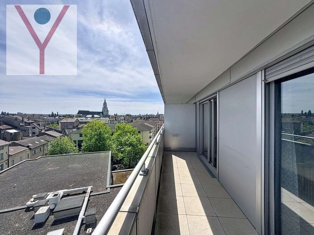 Balcon côté Est  - Appartement à BOURG-EN-BRESSE