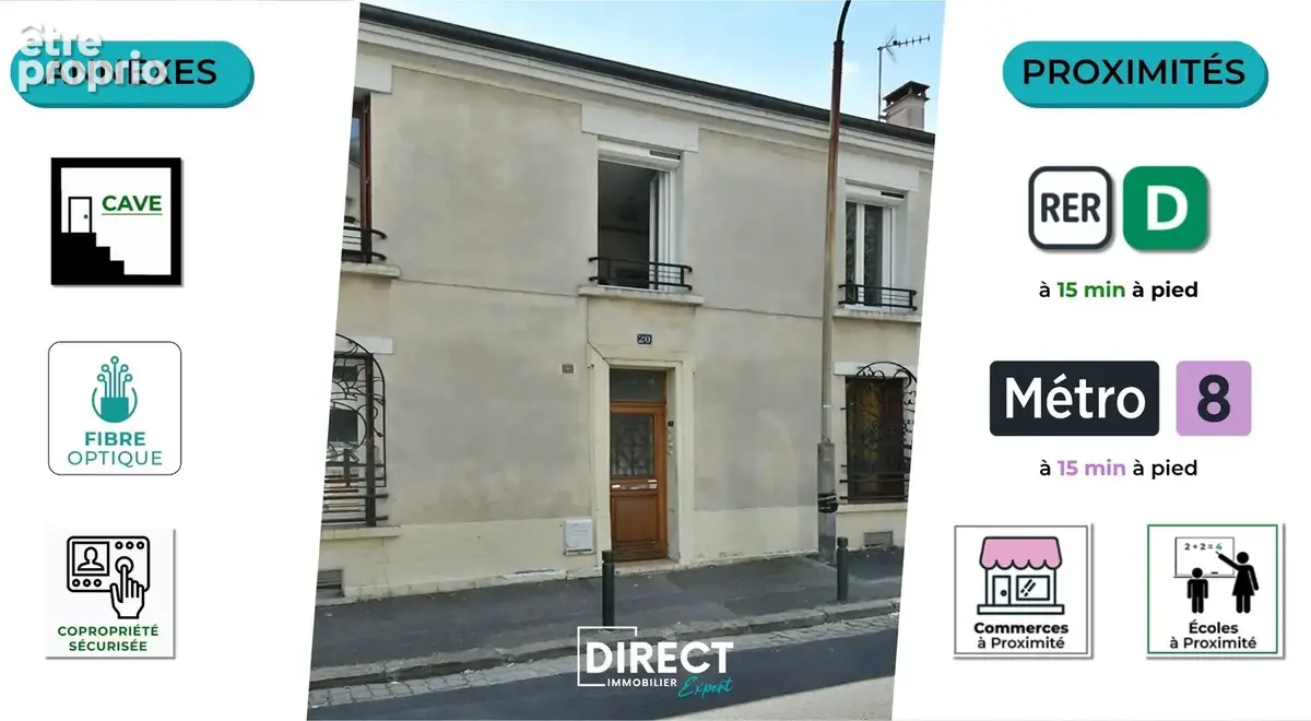 Centre ville : app 2/3p en dernier etage traversant + jardin de 50m2 + balcon + cave - photo 10