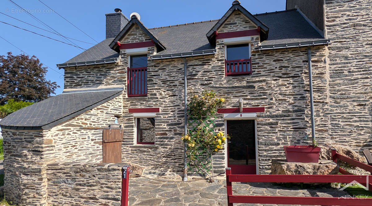 Maison 110m2 en pierres avec piscine couverte & dependance - les fougerets - photo 2