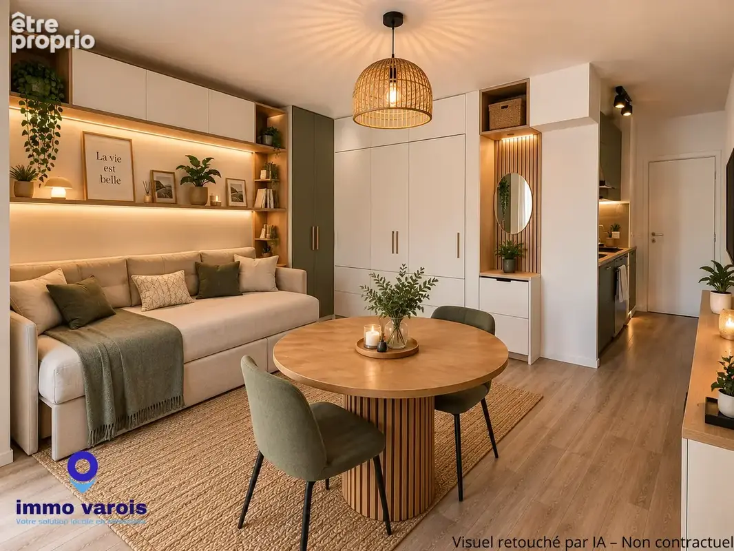 La garde - studio avec terrasse et parking - photo 3