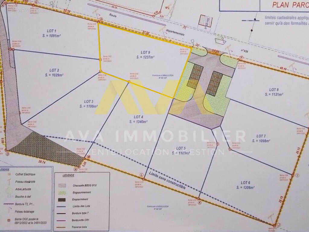 Terrain à ARAUJUZON