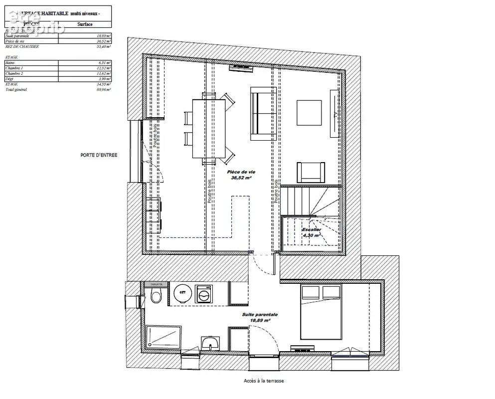 Charmante maison de village entièrement rénovée - 90 m2 sur COLOMBIER-SAUGNIEU - photo 6