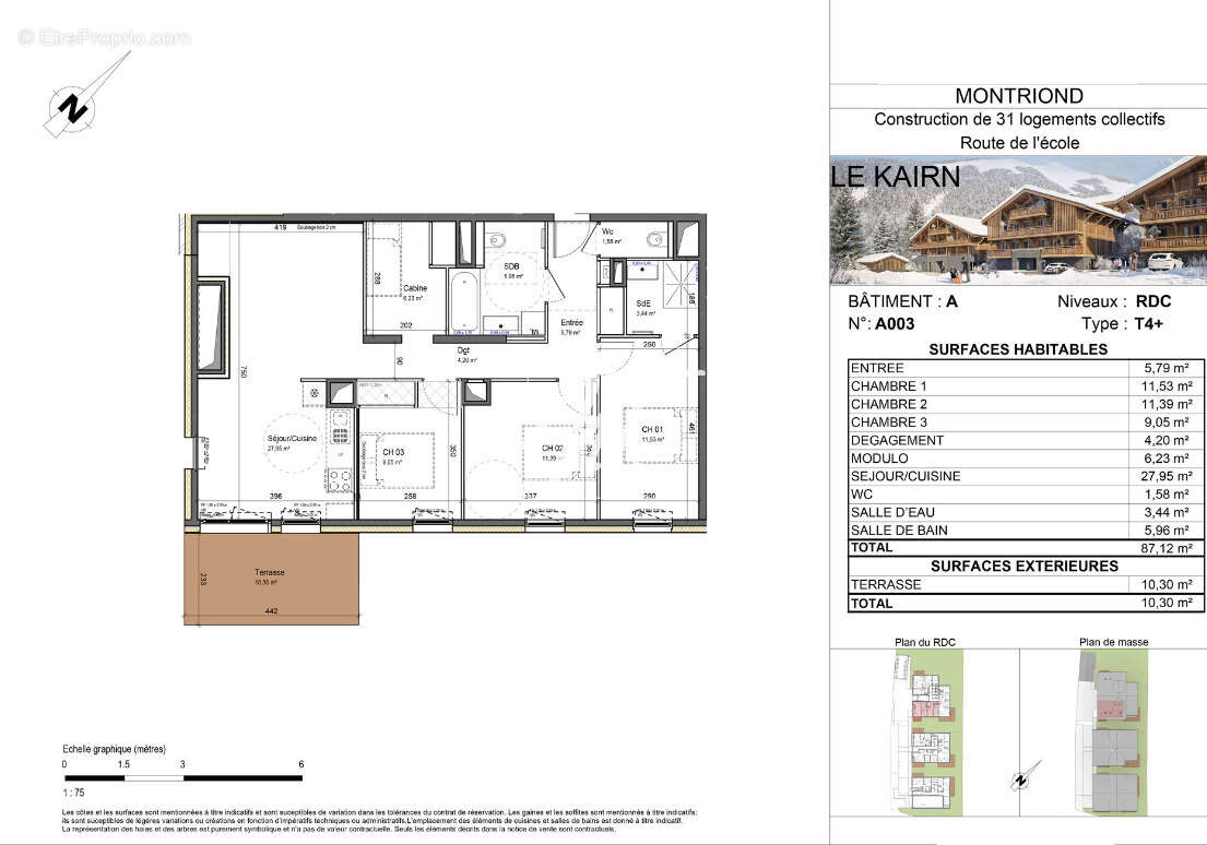 Appartement à MONTRIOND