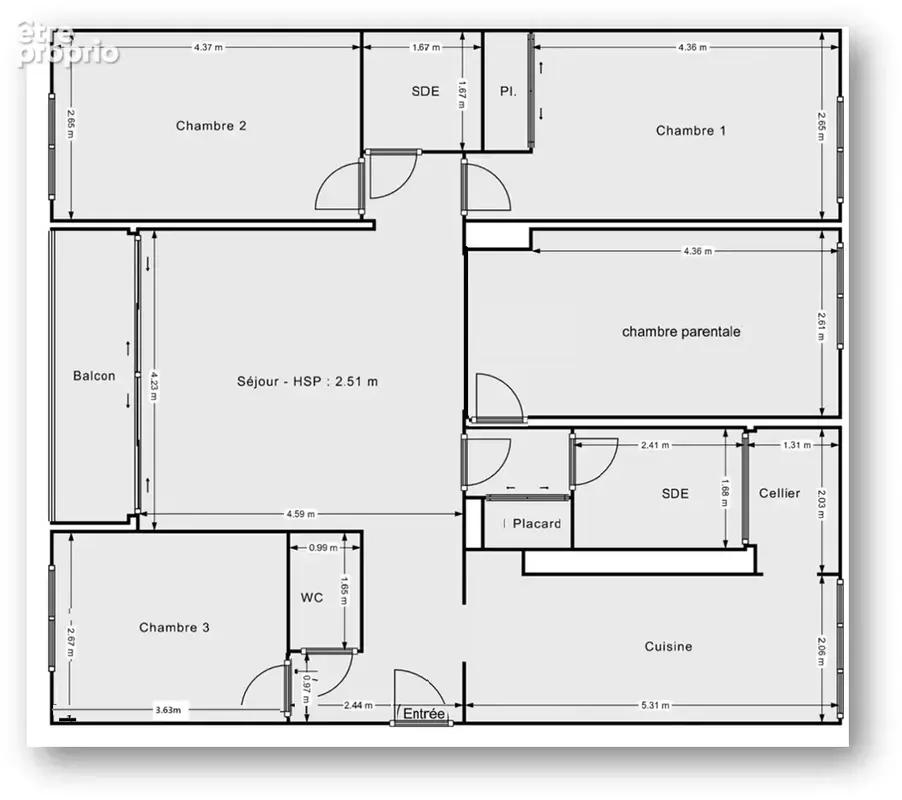 Exclusivité   grand appartement familial avec vue dégagée et fort potentiel a meudon la foret - photo 7