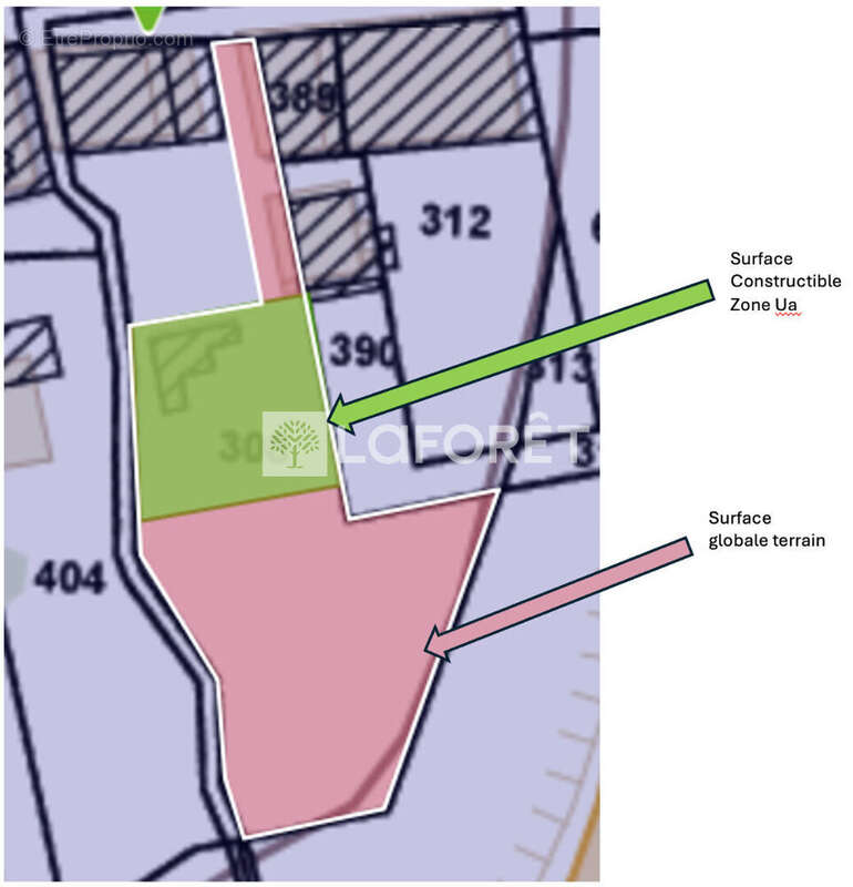 Terrain à VITRY-SUR-ORNE