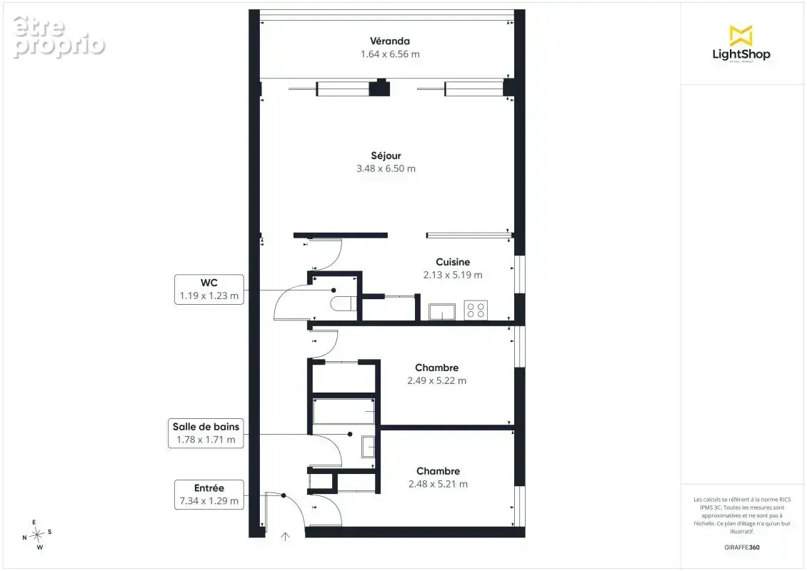 Magnifique appartement 3 pièces de 68 m² avec loggia - Rue René Viviani, Nantes - photo 13