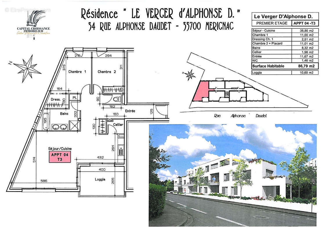 Appartement à MERIGNAC