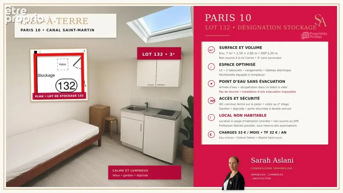 Appartement à PARIS-10E
