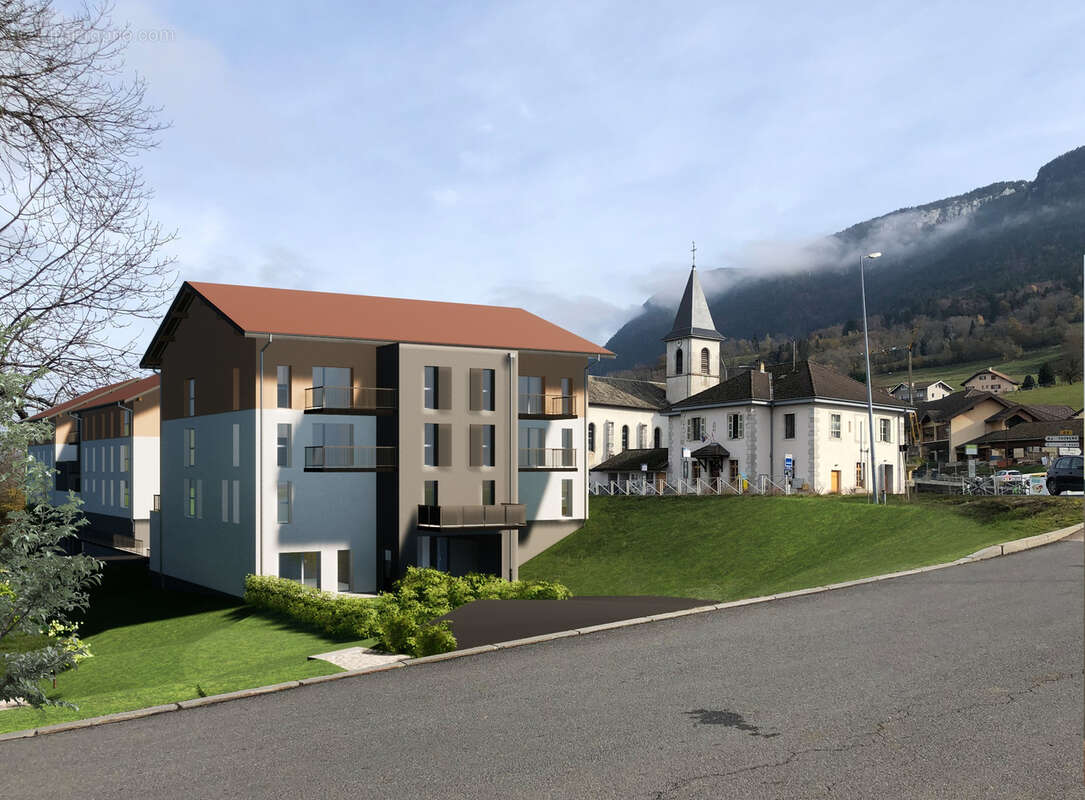 Local professionel neuf  86 m2  terrasse  3 stationnements exterieurs - espace jardin - filliere aviernoz - photo 2