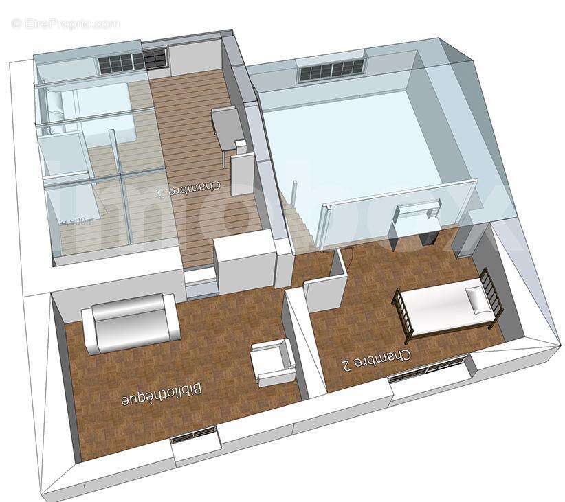 Plan 2 etage - Maison à OUDON