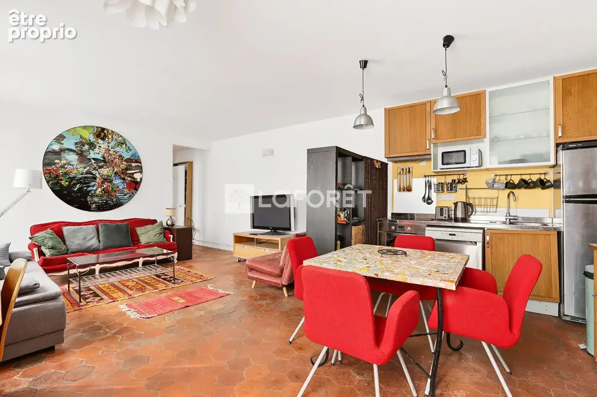 Appartement Paris 11 eme  2 pièce(s) 53.40 m2 - photo 1