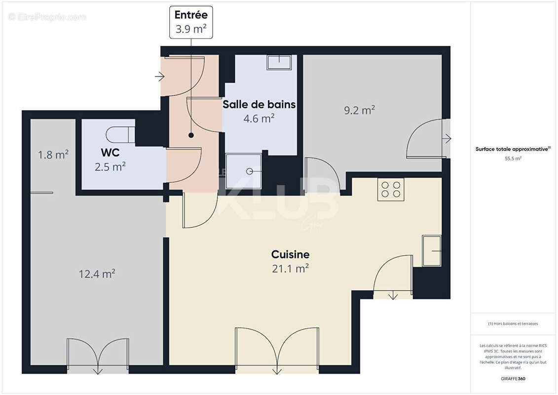 Appartement à MARSEILLE-3E