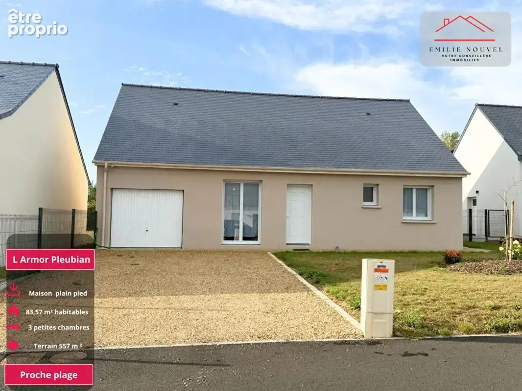 L'Armor-Pleubian , Maison de plain-pied de 2024, 3 chambres et plage à pied - photo 2