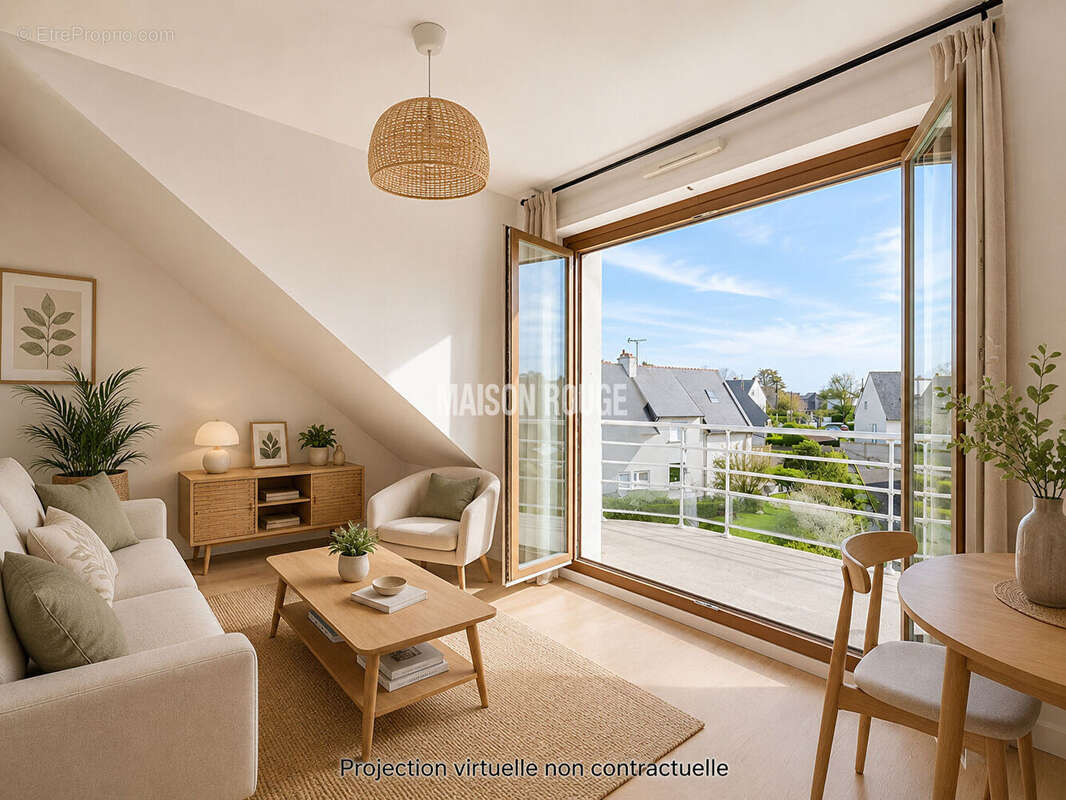 Appartement T3 TREBEURDEN - récent -  2 chambres - dernier étage avec balcon - photo 4