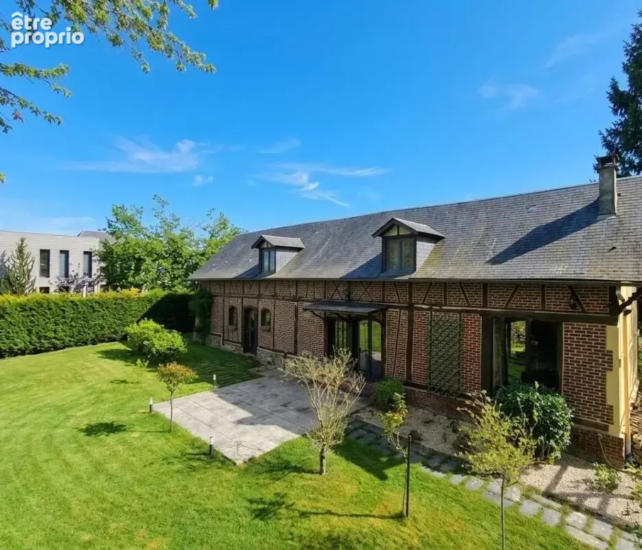 Domaine d'exception à Quincampoix : 2 demeures de charme & contemporaines sur 2 980 m² de parc paysagé - photo 11