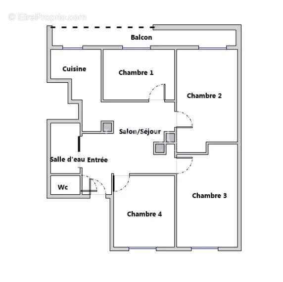 Appartement T5 pour investissement locatif - ARÈNES - photo 7