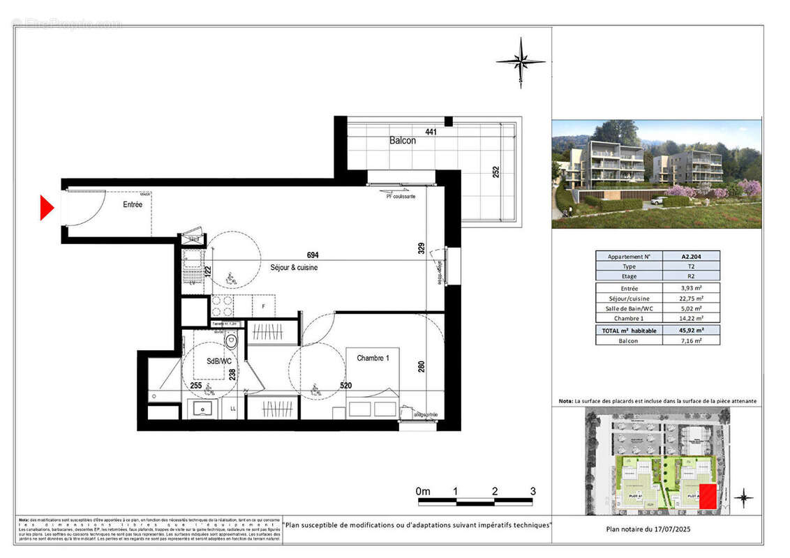 Appartement à EVIAN-LES-BAINS