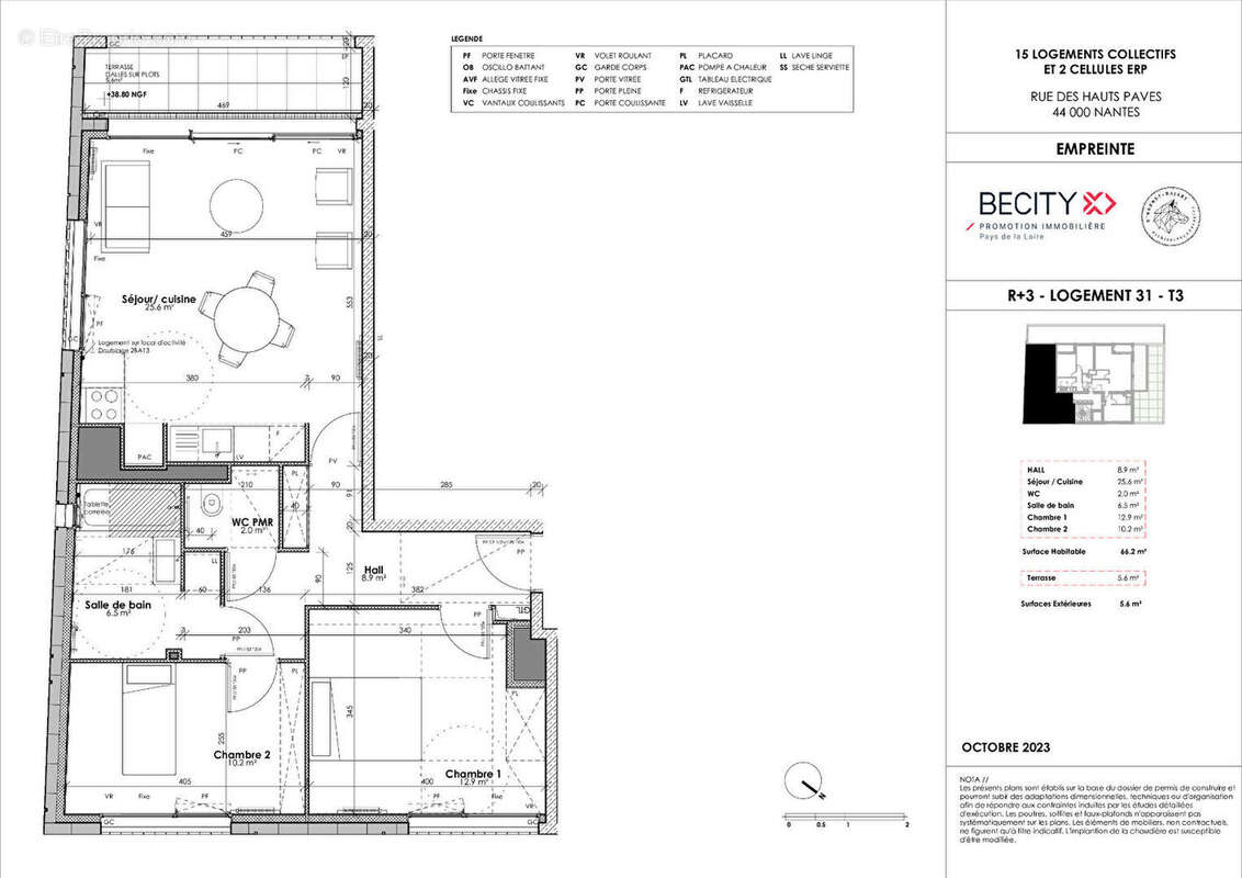 Appartement à NANTES