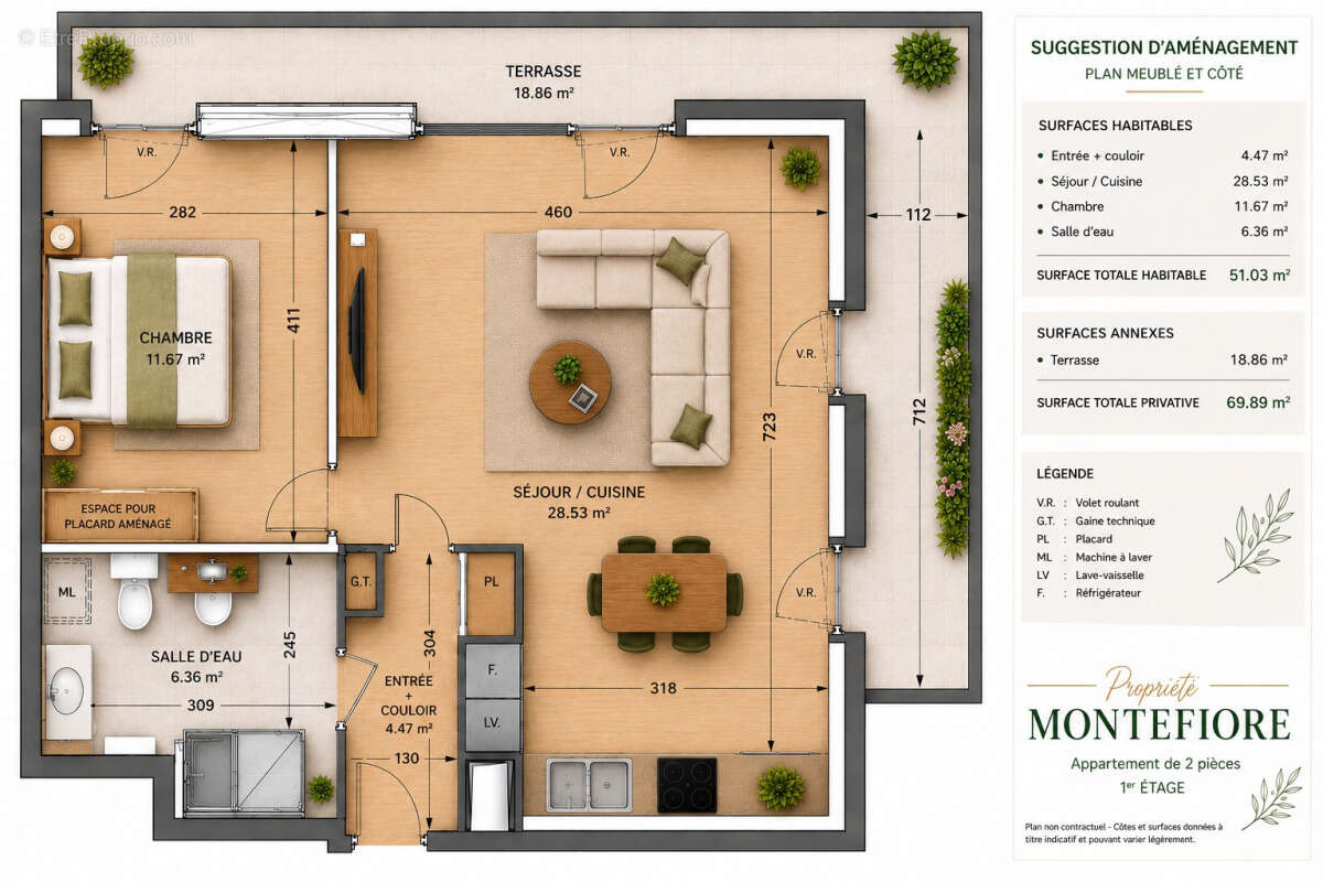 F2 neuf 51m² +terrasse+ pkg - créteil limite maisons-alfort - photo 5