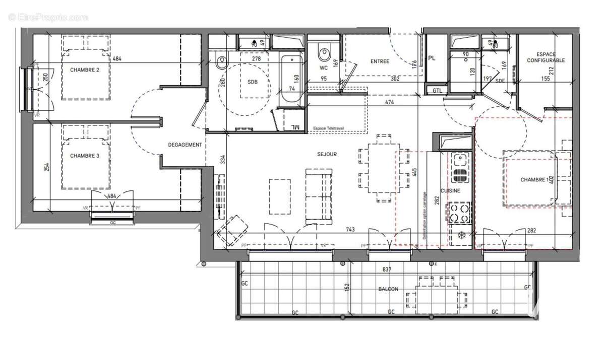 Photo 4 - Appartement à SERRIS